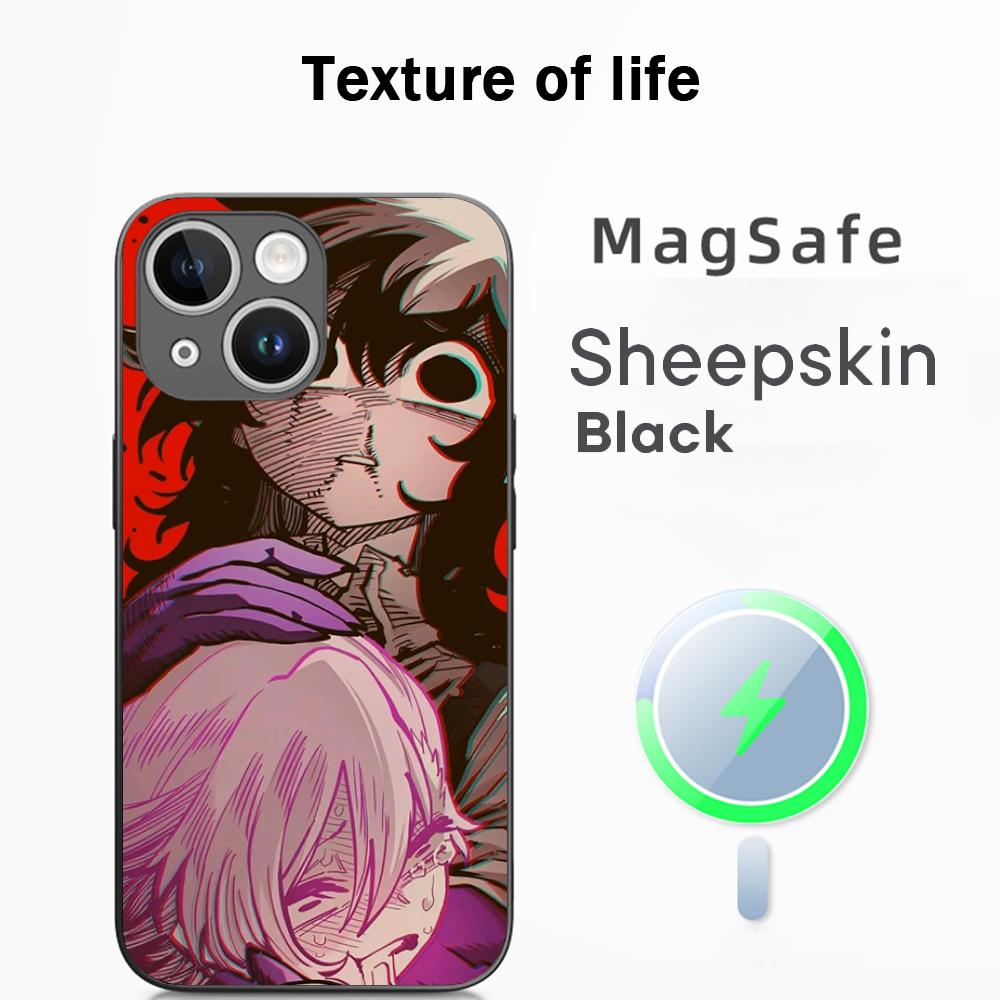 Bibian player Y2k anime girl design Phone Case For iPhone 17 16 15 14 13 12 Plus Pro Max  High-end Luxury Magsafe Sheepskin