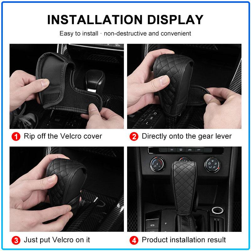1Pcs Car Shift Handle Covers Non-Slip Change Lever Gearshift Cover For Opel Astra H G J Insignia Mokka Zafira Corsa Vectra B C D