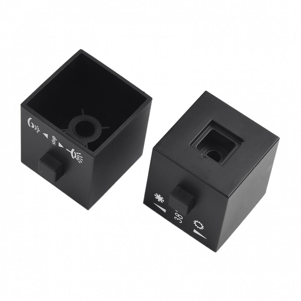 Modern Black Square Shower Thermostatic Handle Knob with Clear Markings