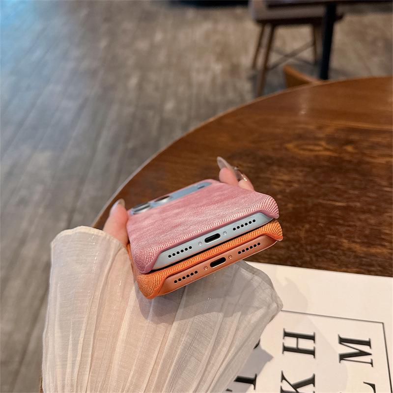 Premium Denim Texture Magnetic Case for iPhone 14/13/Apple 17/16/15 PROMAX - Anti-fall Protection
