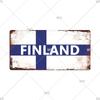 Nationell Flagga Nummerplåt 6x12 Tum Hemskyltar Metall Vintage Plåtskylt Garage Bar Väggskyltar Dekor Patrioter Bästa Gåvan Dammtät