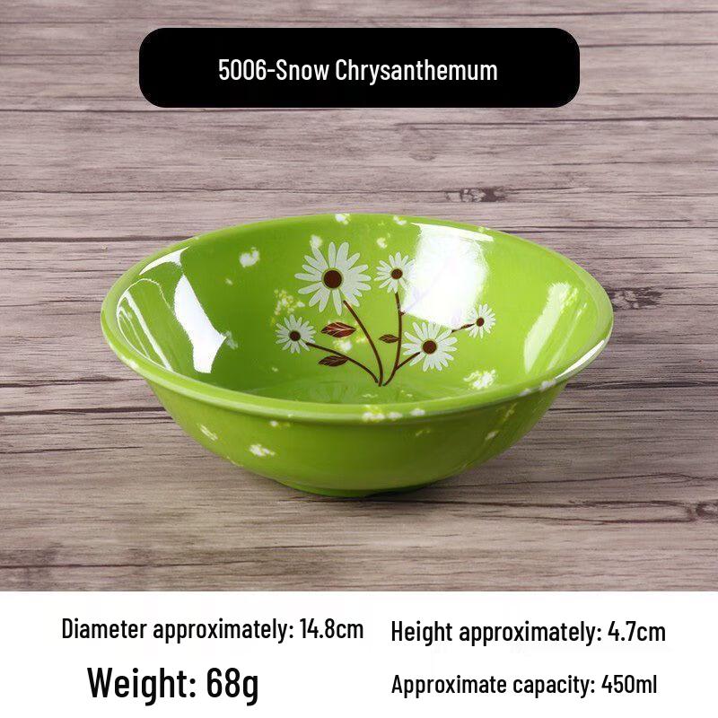 Sweet Elegant Commercial Melamine Imitation Porcelain Bowl (10-Pack)