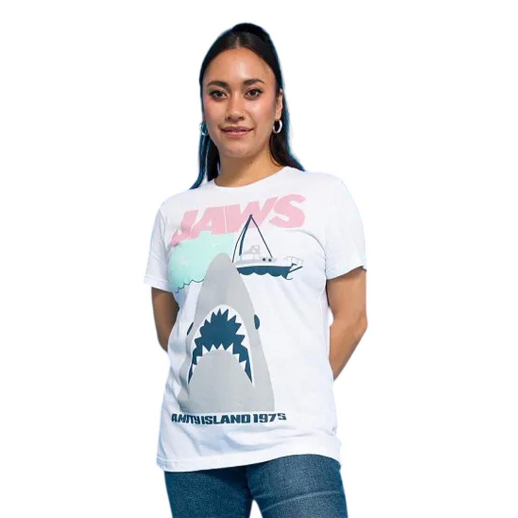 Jaws Womens/Ladies Shark Cotton T-Shirt
