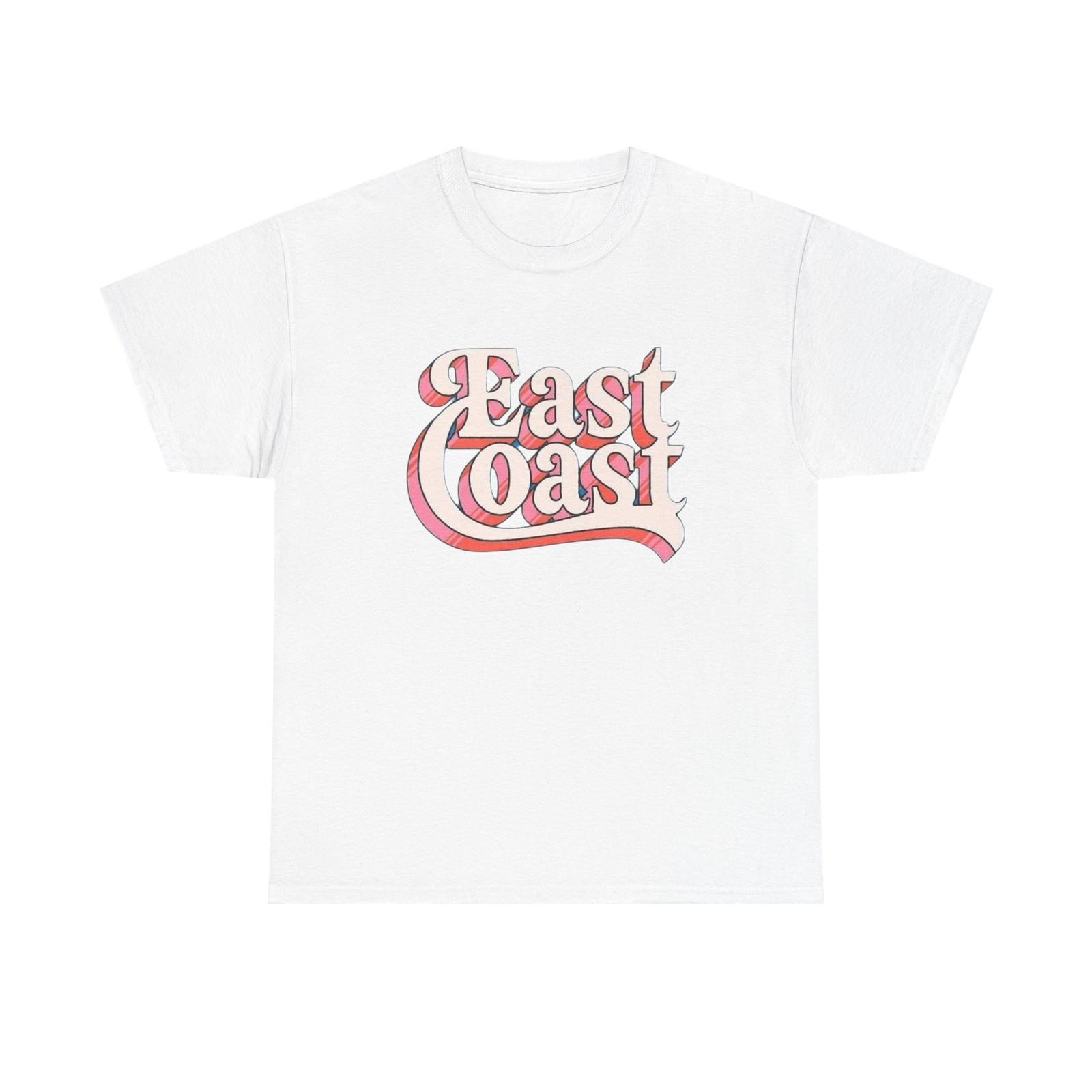 East Coast Graphic T-Shirt Unisex Heavy Cotton Tee Gift NEW S