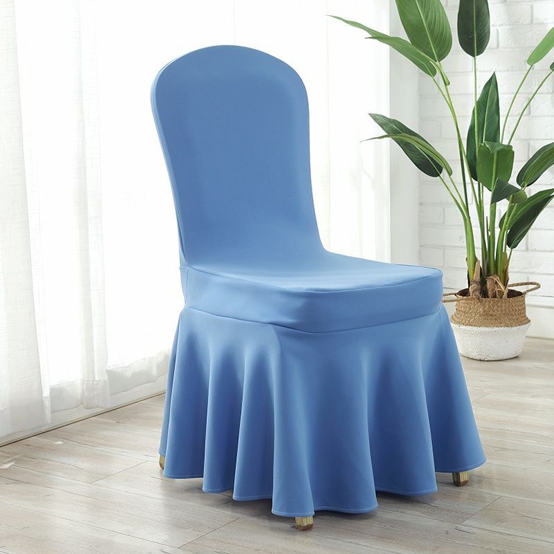 Sun Skirt Elastic Air Layer Chair Cover, Thickened Universal Chair Cover, Hotel Wedding Banquet Chair Cover