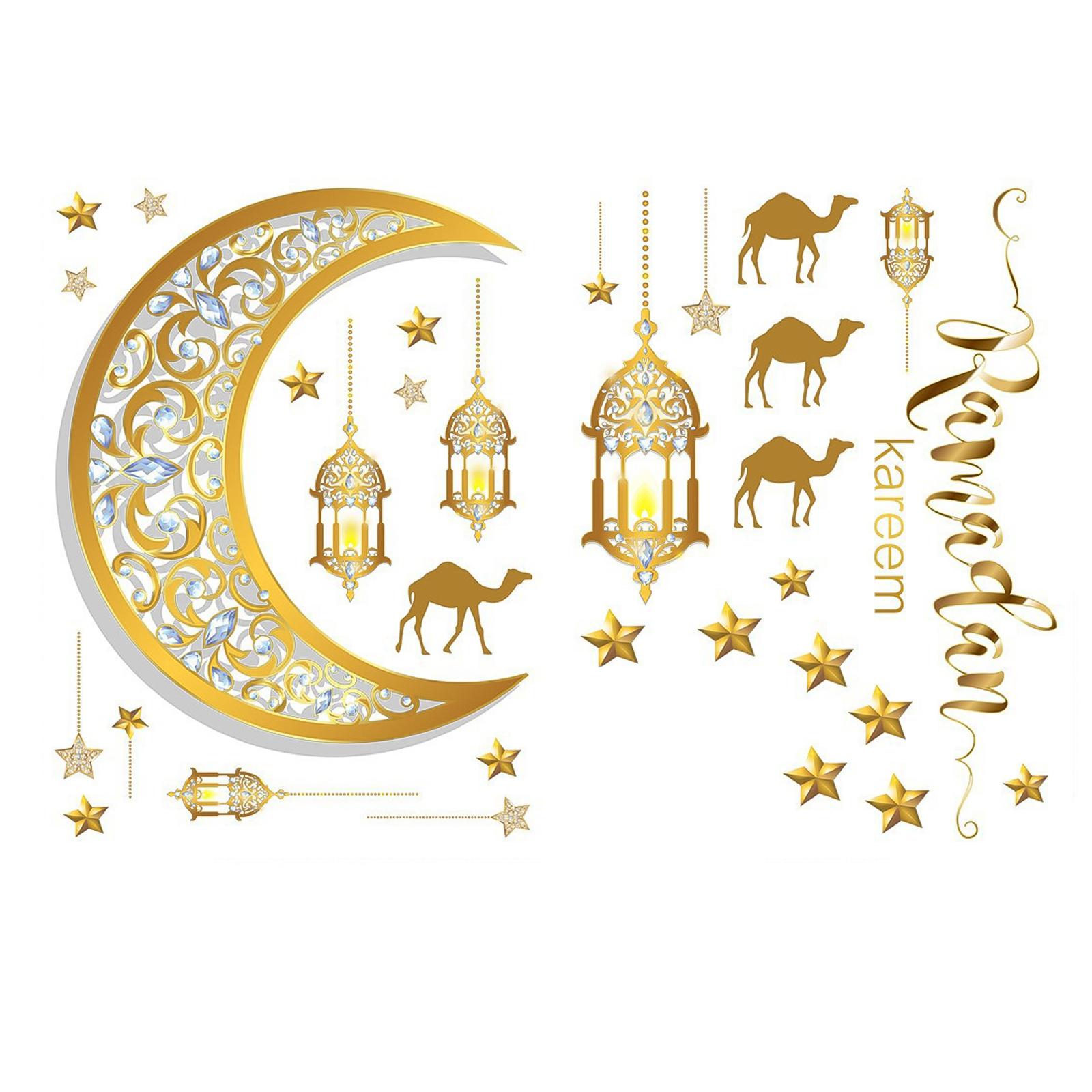 

Package Contents Glass Decals Ramadan Decoration Party Decor Picture Room Ramadan Decoration Applicable Places
