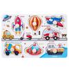 Montessori Toy Wooden Shape Peg Puzzle Educational Games For Babies Development 2 3 4 Years Children Hand Scratch Board Toy Game