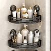 Étagère de Salle de Bain avec Ventouse Organisateur de Rangement de Cuisine Plastique Support pour Shampoing Étagère de Douche Accessoires de Salle de Bain Étagère sans Percage