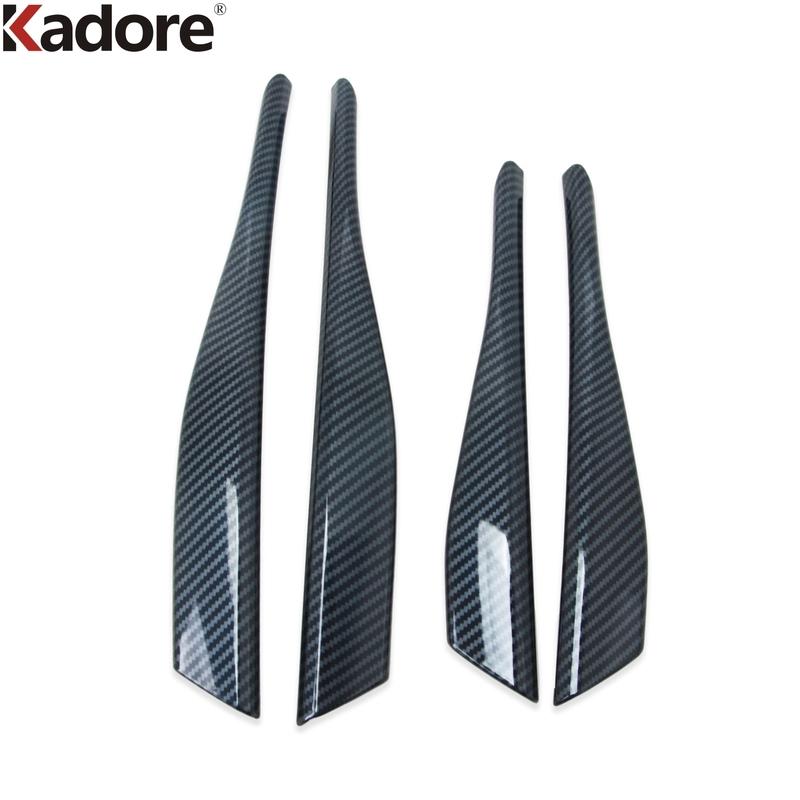 For Volkswagen VW Golf 8 MK8 Pro R Carbon Car Front Bumper Grille Grill Cover Trim Fog Light Trims Accessories