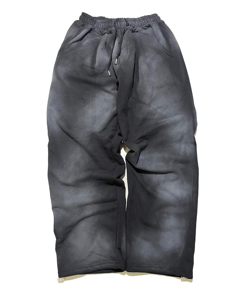 SK8ER ROCK Cross Grunge Sweat Wide Pants ((Black))