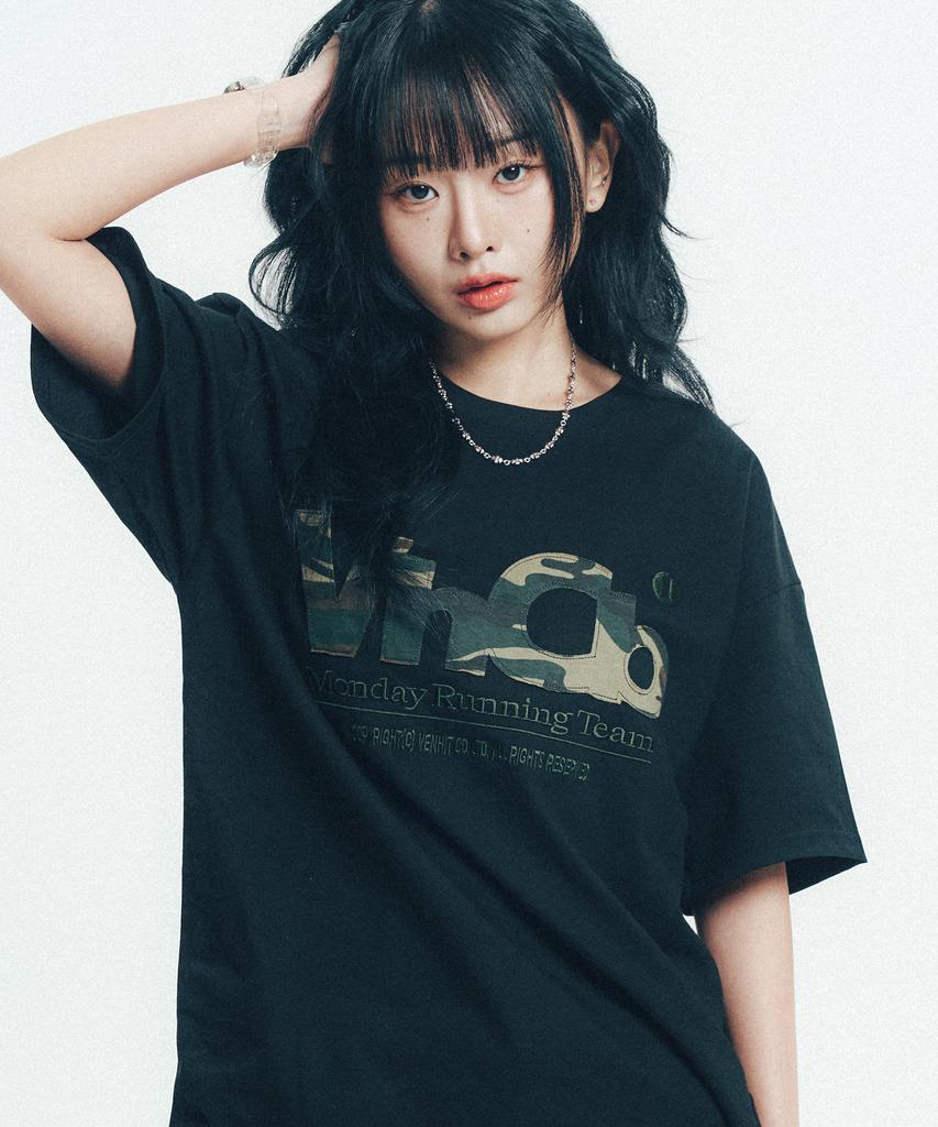 VENHIT Mrt Camo Applique Short Sleeve T-Shirt
