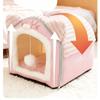 Pet Litter Cat Litter Plush Warm Pet Litter Cat Villa Pet Bed Dog Litter Pet Fully Enclosed Litter Removable and Washable