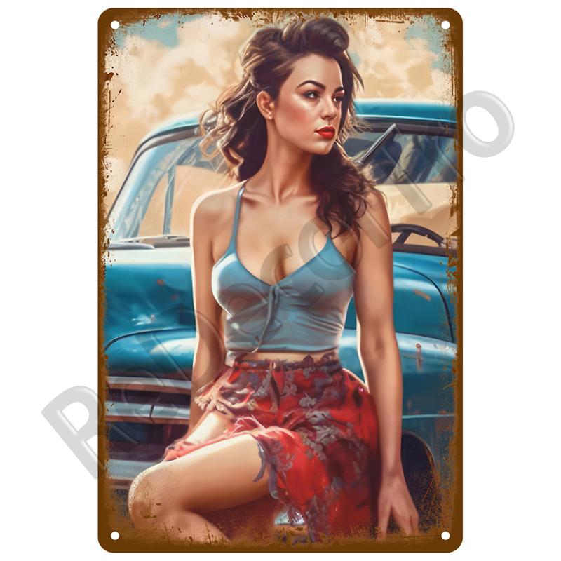 Motorolja Bensin Metallskylt Väggkonst Poster Plakett Vintage Plåtskyltar Järnmålning Dekoration För Mancave Café Garage Klubb Bar