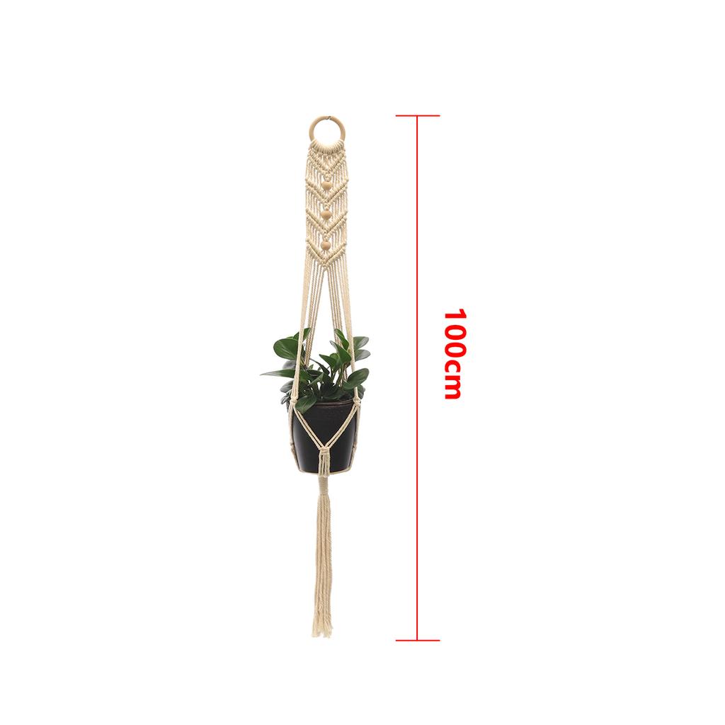 Hanging Plant Handmade Macrame Plant Hanger Flower Pot Planter Hanger Wall Decor Courtyard Garden Hanging Planter Hanging Basket