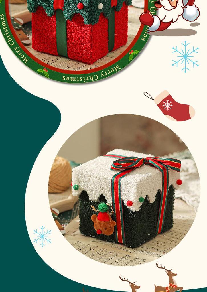 Christmas Velvet Apple Gift Box: Thickened Safe Packaging for Candy & Decorations