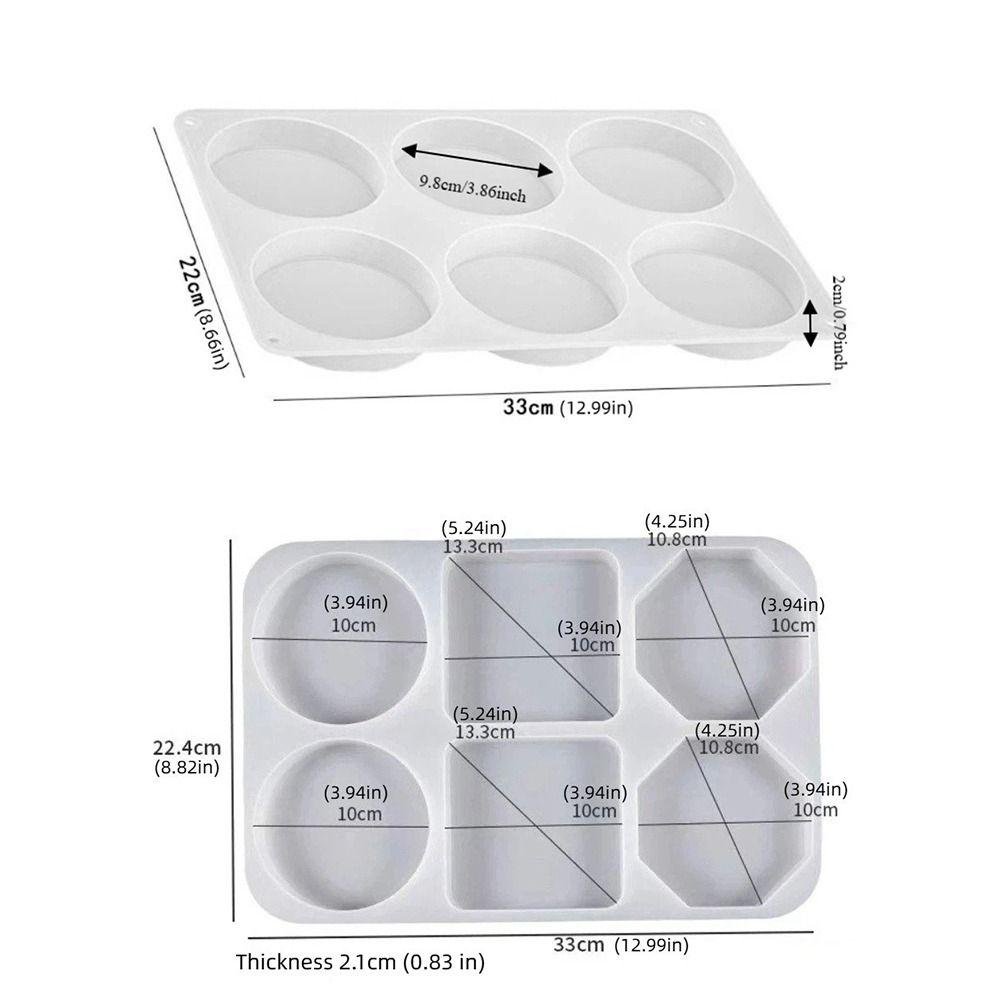Einfach zu bedienende kreative Untersetzer Silikonform Runde handgemachte DIY Harzhandwerke Wiederverwendbare geometrische Epoxidharzform Herstellungszubehör