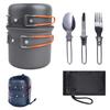 Ultralight Camping Cookware Utensils Outdoor Tableware Set Hiking Picnic Backpacking Camping Tableware Pot Pan 1-2persons