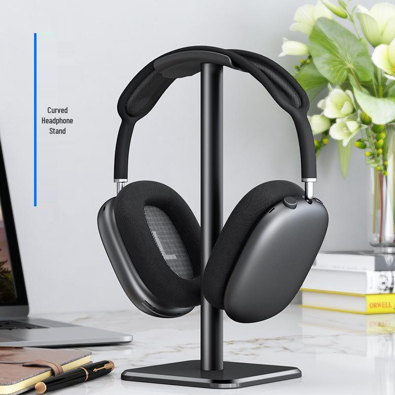 Aluminum Headphone Stand with Counterweight - Over-Ear Desktop Hanger for Gaming Headsets