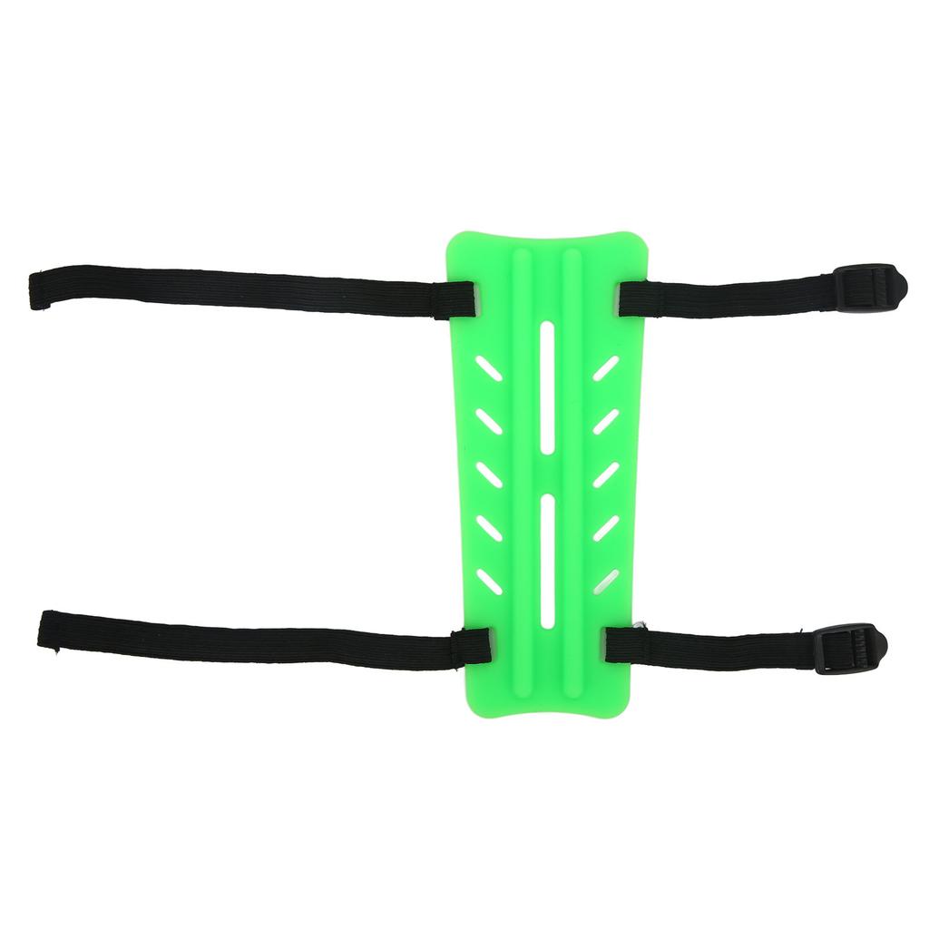 Archery Arm Guard Rubber Arm Protector Hunting Accessories with 2 Strap Buckles for Adults Children Green