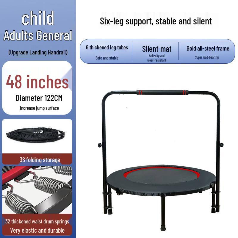 Binnenshuis Fitness Trampoline voor Kinderen & Volwassenen - Springbed met Veren
