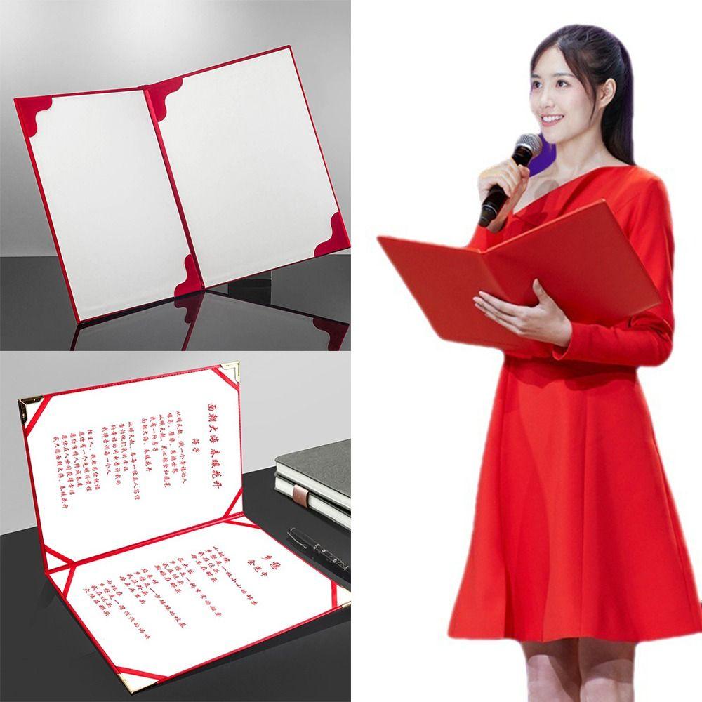 Hosted Speech A3 A4 Art Paper Hardcover Signing Contract Certificate Protector  Ceremony