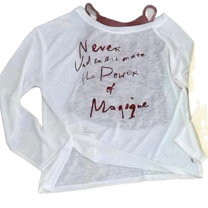 Summer new American Spice Girl top loose temperament fashion blouse top design sense long sleeve top women