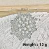 European & American Rhinestone Retro Gypsophila Eight-Pointed Star Brooch for Sweaters & Scarves