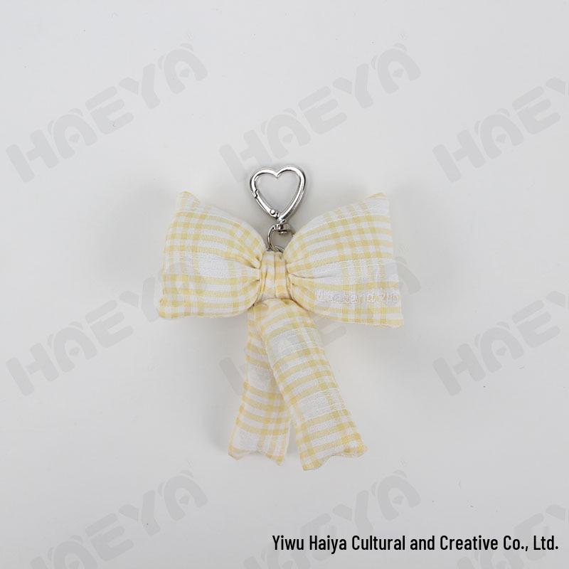 Korean Style Multi-Color Heart Bowknot Keychain Pendant 15 cm