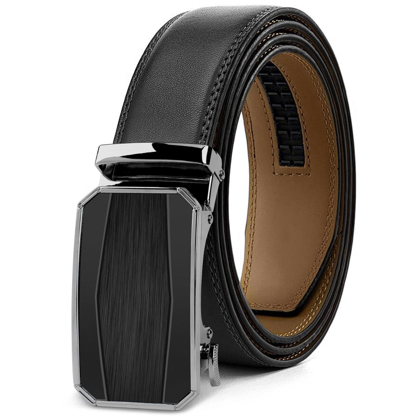 

Men s Genuine Leather Casual Automatic Buckle Belt - Trendy & Versatile