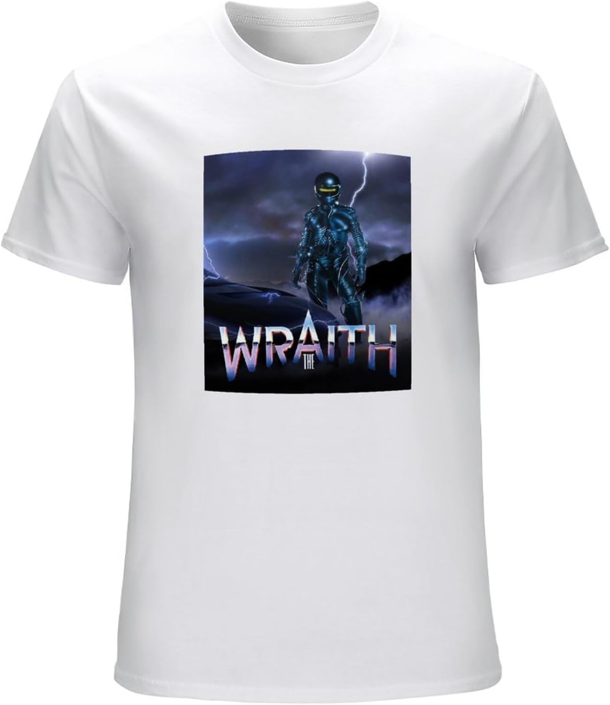 Men s Limited The Wraith Action Sci Fi Drag Racer Movie Film Graphic T Shirt White XXL белый