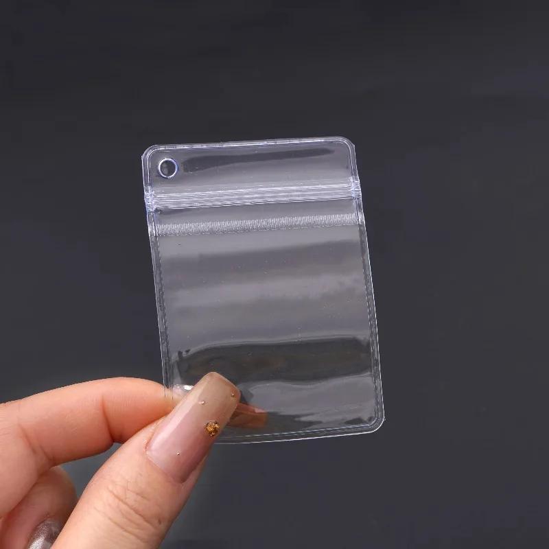 20-100 Stück PVC Schmuckaufbewahrung Selbstversiegelnde Beutel Handgemacht DIY Transparenter Beutel Seitenperforiert Kettentasche Anti-Oxidations-Beutel