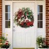 15.7 Inch Christmas Wreath Decor Garland Artificial Flower Wreath Perfect For Christmas And New Year Decoration Easy Install