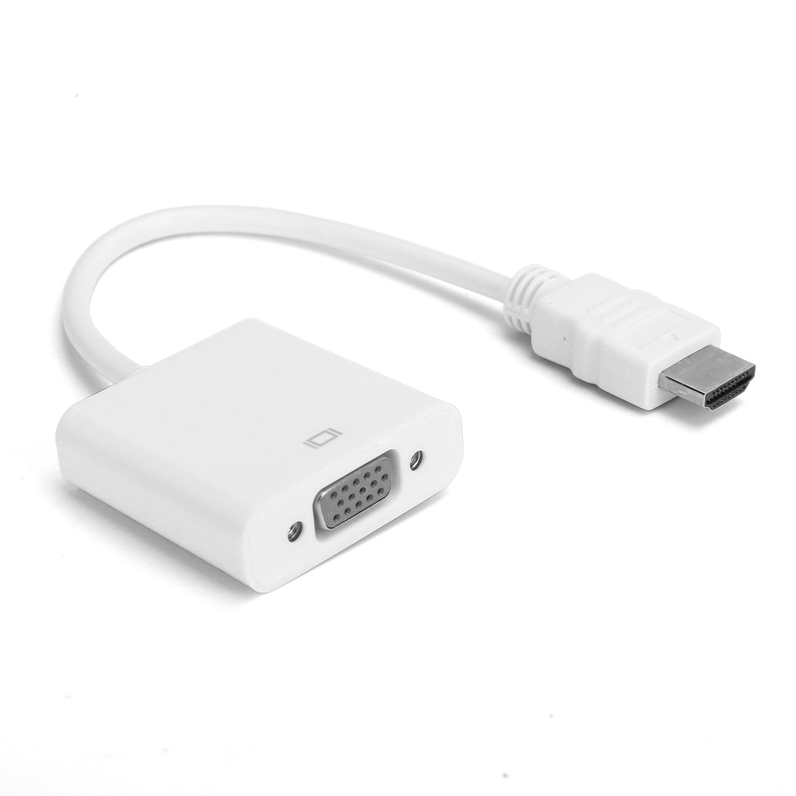 

Кабель-переходник HD Multimedia Interface to VGA с разъемом 3,5 мм для ChromebookRaspberry белый