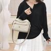 Solid Color Nylon Shoulder Crossbody Bags For Women Mother Handbag Waterproof Shopping Small Tote Bags For Outdoor Travel Daily