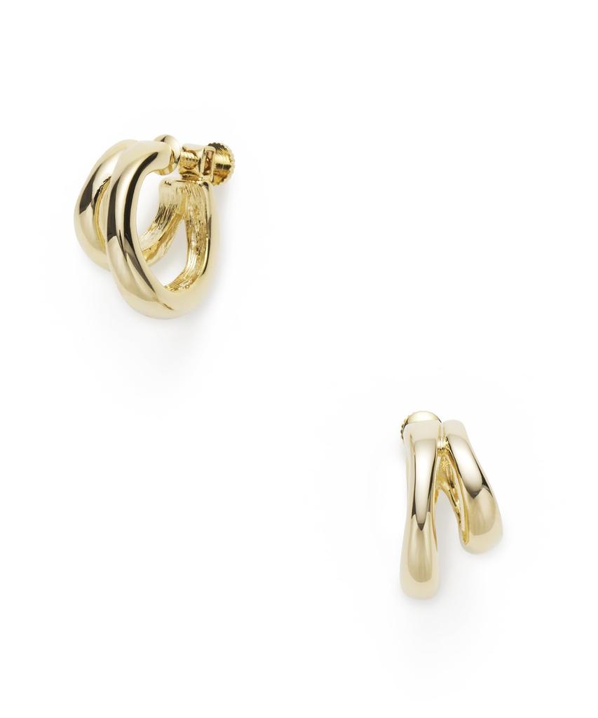 en Nuanced Metal Hoop Earrings LAME1062 AU [Lanvin Bleu]