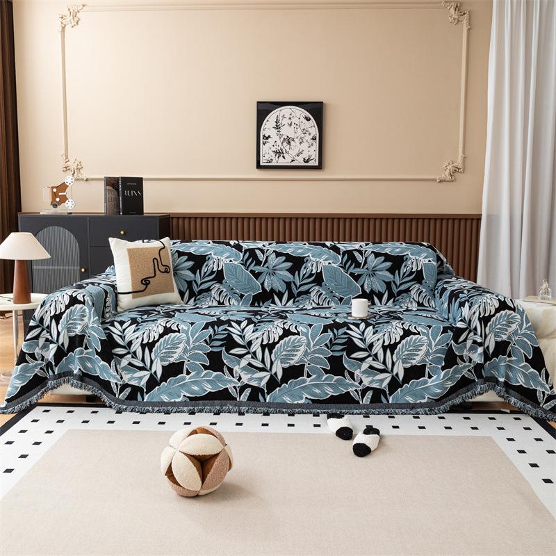 Modern light luxury sofa cover anti-cat scratch removable and washable dust-proof four-season universal sofa cushion cover sofa towel custom one square meter 4686₽