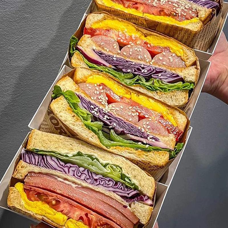 50 ks Olejivzdorný pekařský obal na jídlo Voskový papír Obal na burger a hranolky Olejivzdorný papír Kuchyňský Sendvič Chléb Jídlo Pekařské nářadí Podložka