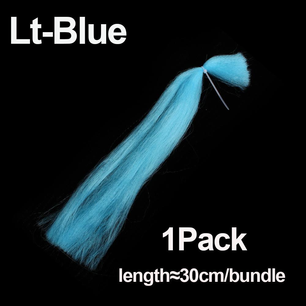 1 Pack 30Cm Crimped Kinky Minnow Fiber Streamer Fly Fibers Bucktail Jig Head Tying Material For Fly Fishing Trout Pike Bass Lure