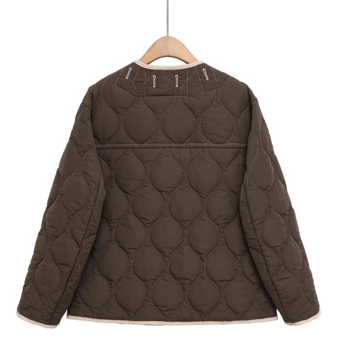 European American Women's Street Fashion Quilted Cotton Jacket