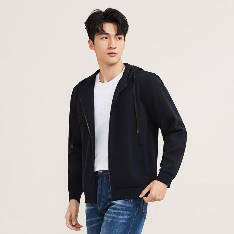 

Qipai Men s Xinjiang Cotton Hooded Cardigan Sweatshirt S
