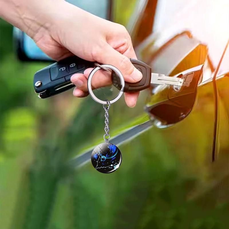 1PC Sturdy Handbags Sphere Backpacks Zodiac Gift Keychain Bags Starry Sky Decoration Durable Luminous