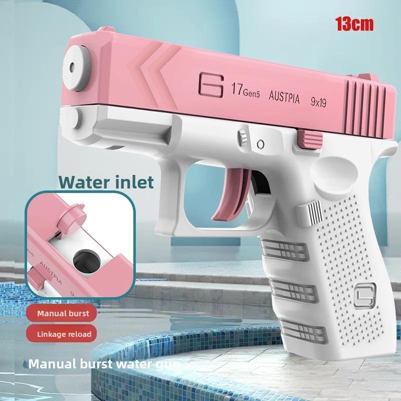 Summer Pool Electric Water Gun Rechargeable Automatic & Manual Spray Gun Capacity Range Up To 32 FT Range for Adults & Kids