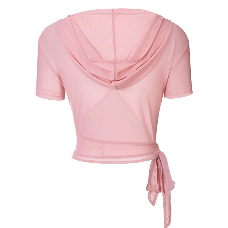 

Универсальный худи для йоги и спорта: Дышащая пряжа «Сумерки», многовариантная носка, короткий рукав Medium