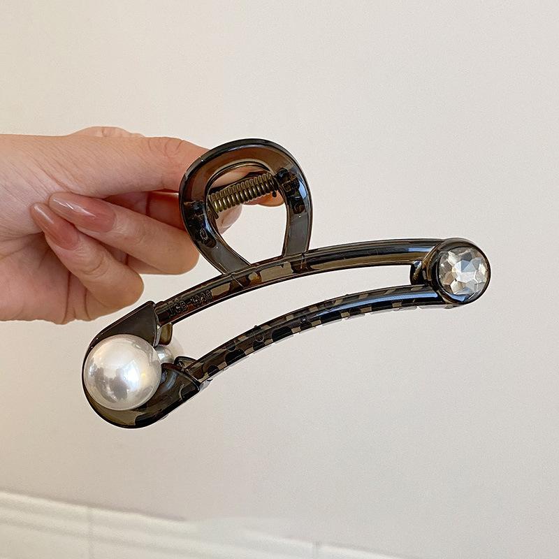 oversized pearl pin, peculiar shape hairpin, female design sense, grab clip, new hair