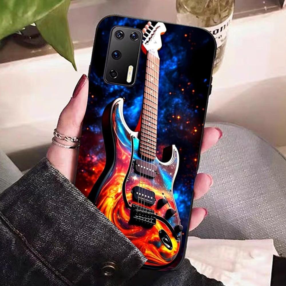 

Music Instrument Guitar Piano Phone Case For Huawei P 8 9 10 20 30 40 50 Pro Lite Psmart Honor 10 Lite 70 Mate 20lite Huawei P9 Lite 2017