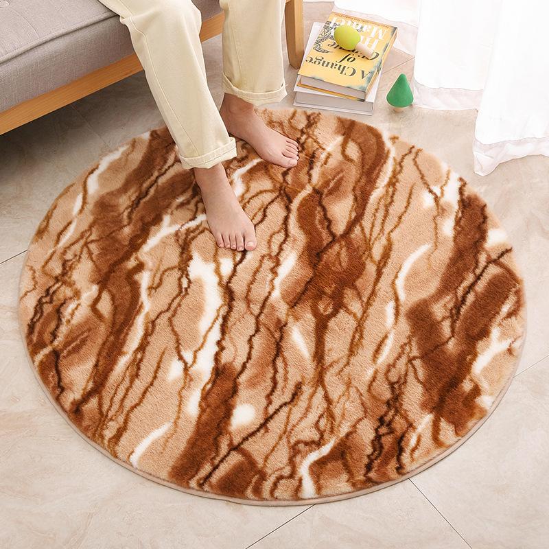 

Подушка Nordic, имитация кроличьей шерсти, диванная подушка, длинный ворс, круглый ковер, коврик для гостиной, спальни, кровати, одеяла, подушка для стула, подушка для эркера 50x80cm