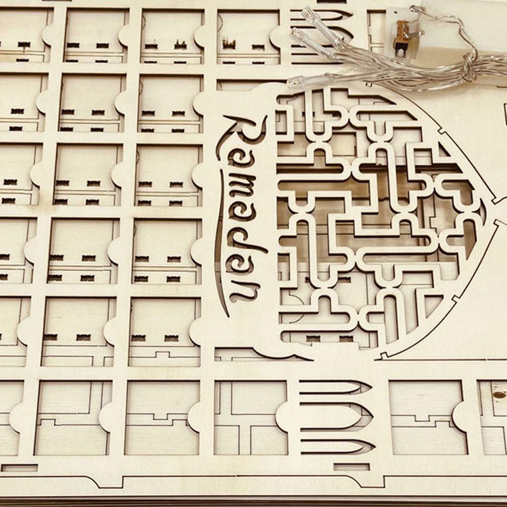 Wooden Ramadan Advent Calendar 2022 Eid Ramadan Mubarak Advent Calendar with Drawers 30 Days