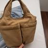 Multi-Color Fabric Handheld Tote Bag Lightweight Spacious Casual Daily Use Bag