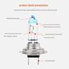 H7 Super White Quartz Car Headlight - High-Brightness Xenon Halogen Lamp