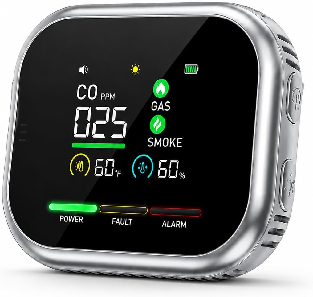 Carbon monoxide detector for Kitchen, Bedroom, Garage